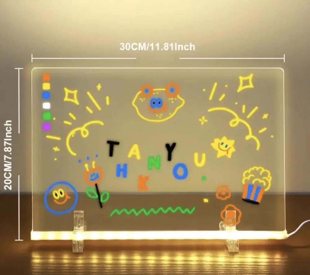 Tablero LED ZenGift (30 x 20 cm/‎7,87 x 11,81 pulgadas)